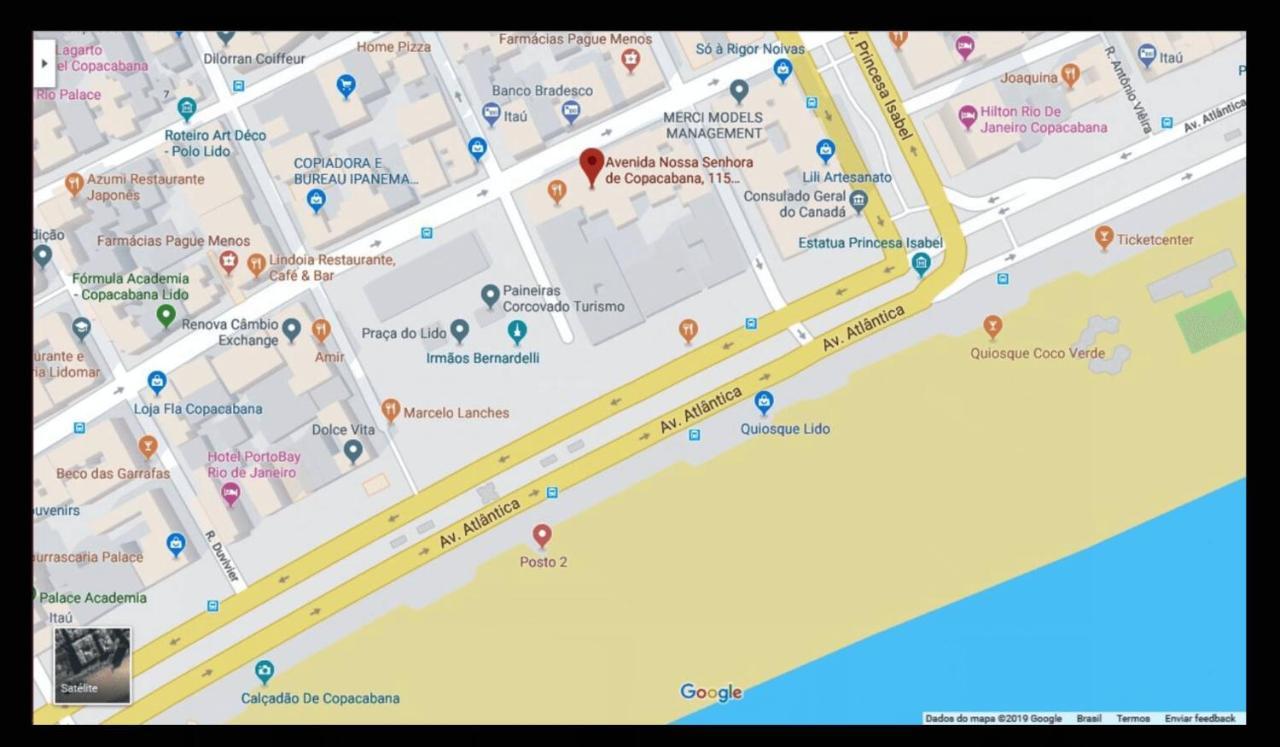 Copacabana Vista Mar Studio Rio de Janeiro Exterior foto